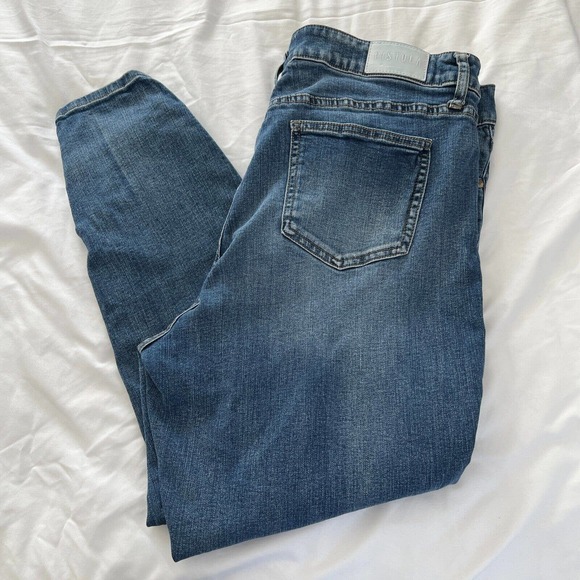 Pistola Skinny Jeans Distressed High Waisted Plus Size 16W - Picture 4 of 13